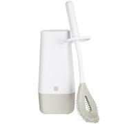 Casabella Hygienic Bowl Brush and Caddy, White/Gray