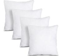 Casabella Luxury Cushion Inserts 65X65Cm Pack Of 4, Cushion Pads Hollowfibre White Square Cushion Insert, Sofa Cushions Inners
