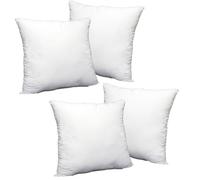 Casabella Luxury Cushion Inserts 70x70cm (28 x 28 Inches), 4 Pack, White, Square, Plush, Polyester Fill, Throw Pillow Inserts, Decorative Cushion
