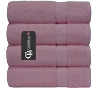 Casabella Luxury Pack Of 4 Bath Sheet 100% Egyptian Cotton Super Soft towel_Pink