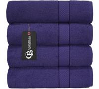 Casabella Luxury Pack Of 4 Bath Sheet 100% Egyptian Cotton Super Soft towel_Purple