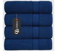 Casabella Luxury Pack Of 4 Bath Sheet 100% Egyptian Cotton Super Soft towel_Royal