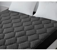 Casabella Mattress Topper - 4 Layer Gel Memory Foam Mattress Topper King Size Bed with Extra Deep Pocket - Hotel Quality Breathable Super Comfort Mattress Pad King Size Bed(150x200) - Grey
