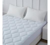 Casabella Mattress Topper - 4 Layer Gel Memory Foam Mattress Topper Single Bed with Extra Deep Pocket - Hotel Quality Breathable Super Comfort Mattress Pad Single Bed(90x190) - White