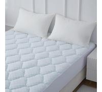 Casabella Mattress Topper - 4 Layer Gel Memory Foam Mattress Topper Super King Size Bed with Extra Deep Pocket - Hotel Quality Breathable Super Comfort Mattress Pad Super King Size(180x200) - White