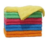 Casabella Microfiber Cleaning Cloths 10 Pack - 30x30cm All-Purpose Towels for Kitchen, Car, and Home - Includes Microfiber Dish Cloths, Cleaning Dusters, and Car Cleaning Towels Combo