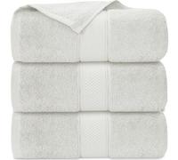 Casabella Pack of 3 Super Jumbo Extra Large Bath Sheet Towels100% Cotton 90cm x 180cm_White
