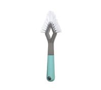 Casabella Smart Scrub Tile Cleaning, Gray, Grey/Aqua, Heavy Duty Grout Brush