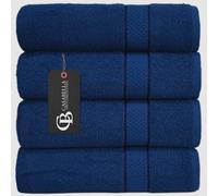 Casabella Luxury Pack Of 4 Bath Sheet 100% Egyptian Cotton Super Soft towel_Royal