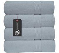 Casabella Luxury Pack Of 4 Bath Sheet 100% Egyptian Cotton Super Soft towel_White
