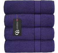 Casabella Luxury Pack Of 4 Bath Sheet 100% Egyptian Cotton Super Soft towel_Purple