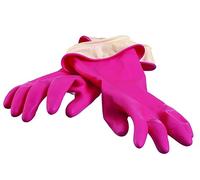 Casabella WaterBlock Premium Gloves Medium Pink, Silicone, M (Pack of 2)