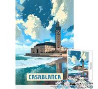 Casablanca 1000 Piece Jigsaws for Adults Puzzle Stimulate Active Brain And Mind Gentle Relaxing Fun Activity (38x26cm)