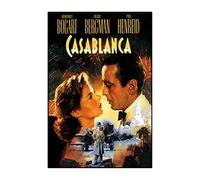 Casablanca #3 A4 Unframed Old Advert Classic Film Cinema Movie Star Poster Famous Bogart Bergman Henreid Romantic Love Picture Bedroom Artwork Print Nightclub Photo Wall Decoration Reprint
