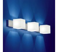 Casablanca 3-bulb wall light CUBE with no-glare