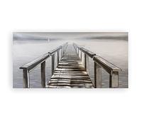Casablanca 3D Oil Painting XXL Boat Bridge with Aluminium Elements 150 x 75 cm