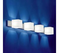 Casablanca 4-bulb wall light CUBE with no-glare