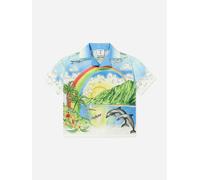 Casablanca Boys Aloha Cotton Shirt in Multicolour - Multicoloured - 9 - 10 Yrs