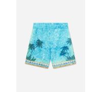 Casablanca Boys Caustics Emblem Drawstring Shorts in Blue - Blue - 9 - 10 Yrs