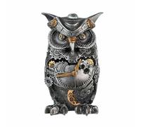 Casablanca by Gilde Poly Sculpture Steampunk Owl Figurine Silver Copper H 21 cm
