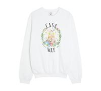 Casablanca Casa Way Printed Cotton Sweatshirt - White - M