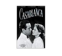 Casablanca Classic Movie Poster Vintage Film 7 Canvas Wall Decor Art Painting Print for Office Living Room Dorms Homes - Gifts for Boyfriend Man 12x18inch(30x45cm)