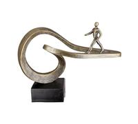 Casablanca Decorative Figure Sculpture - Decorative Figure Made of Resin Colour: Bronze - Decoration Living Room Gift Birthday Gift Height 25 cm