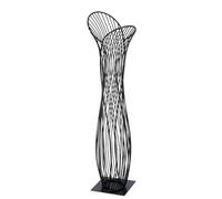 Casablanca Decorative Object The Connection Made of Metal, Matt Black, Height 63 cm x Width 17 cm, Table Decoration