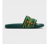 Casablanca Embroidered Terry Slider Green - UK9