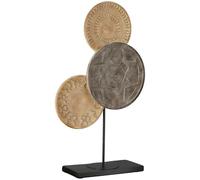 Casablanca Esculpida Resin Sculpture - Oriental Pattern - Natural - Textured - Height 44 cm x Width 27 cm