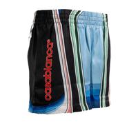 Casablanca graphic-pattern silk shorts - Black 36-40