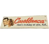 Casablanca Here's Looking At You Kid Distressed Old Pallet Sign street sign 4x16 inches