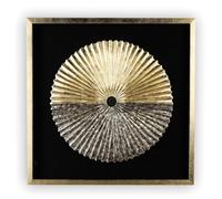 Casablanca Large Picture XL - Plato - Gold/Black - Handmade - 80 x 80 x 5 cm