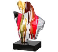 Casablanca Man Sculpture Made of Resin and Marble - Shiny - Multicoloured - Height 41 cm x Width 29 cm - Men's Figure