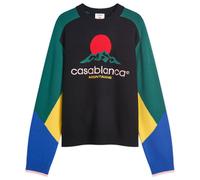 Casablanca Men's Intarsia Crew Monyagne Knit Black