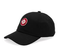 Casablanca Men's Logo Round Embroidered Patch Cap Black