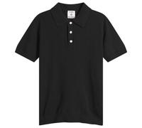 Casablanca Men's Pointelle Monogram Polo Black
