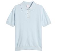 Casablanca Men's Pointelle Monogram Polo Blue