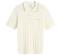 Casablanca Men's Tennis Boucle Polo Shirt White
