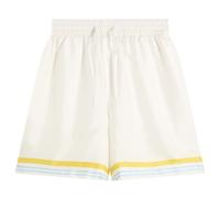 Casablanca Men's Tennis Landscape Silk Shorts White