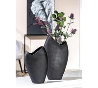 Casablanca Modern Decorative Vase Aluminium Vase Modern Decoration Living Room Gift Birthday Gift Colour: Anthracite Height 33 cm