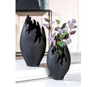 Casablanca Modern Decorative Vase Aluminium Vase Modern Decoration Living Room Gift Birthday Gift Colour: Anthracite Height 33 cm