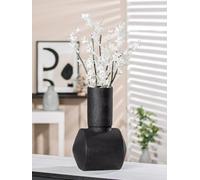 Casablanca Modern Decorative Vase - Vase for Pampas Grass Decoration Living Room - Gift Birthday Gift - Colour: Anthracite Dark Grey Height 30 cm