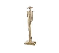 Casablanca modernes Design Decorative Sculpture, Aluminium, Champagne-Coloured, Höhe 53 cm