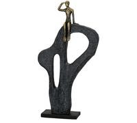 Casablanca modernes Design Decorative Sculpture, Resin, Bronze Colour, Höhe 47cm