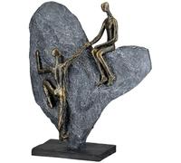 Casablanca modernes Design Decorative Sculpture, Resin, Bronze Grey, Höhe 29,7cm