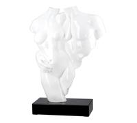 Casablanca modernes Design Decorative Sculpture, Resin, marble, White, Höhe 49 cm