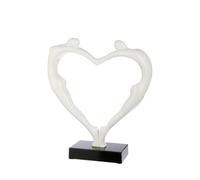 Casablanca modernes Design Decorative Sculpture, Resin Marble, White, Höhe 55 cm