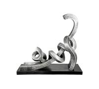 Casablanca modernes Design Decorative Sculpture, Resin, Silver, Höhe 29 cm