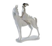 Casablanca modernes Design Sculpture, Material mix, White, Höhe 25 cm